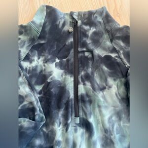 Lululemon Ready to Rulu Half Zip Pullover- Diamond Dye Silver Blue